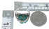 Southwest Dragonfly Flower Sterling Silver Turquoise Ring Size 7-1/4 RX82765